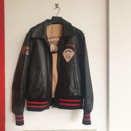 Blouson d'homme vintage en cuir Valentino Marro, X