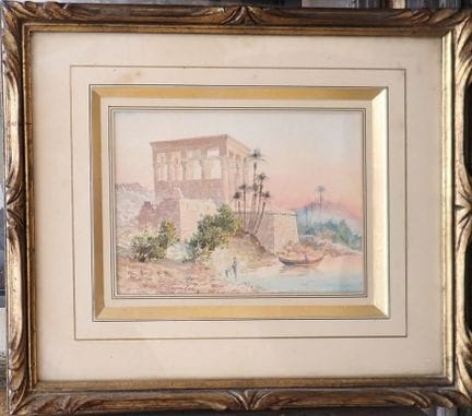Louis Amable CRAPELET (1822-1867) Rive del Nilo, c