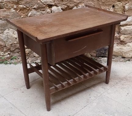 Tavolino o tavolino da salotto scandinavo in teak,