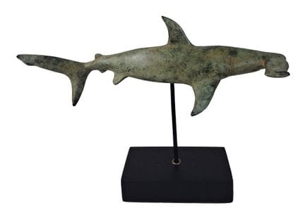 Modern Art (Ocean): Bronze animal sculpture with a
