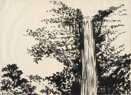 贡萨洛·阿里萨
哥伦比亚，1912—1995

特肯达马瀑布，1984
纸本墨水画
25 × 33.