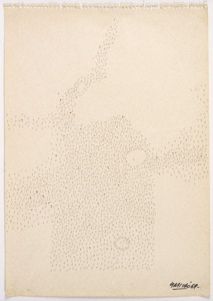 贝尔纳多·萨尔塞多
哥伦比亚，1954 - 2008

《无题》，1969
纸上干印
39 x 28