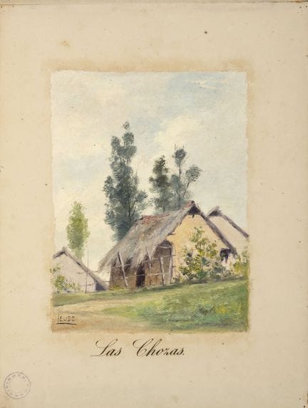 CORIOLANO LEUDO
Colombia, 1866 - 1957

Las chozas,