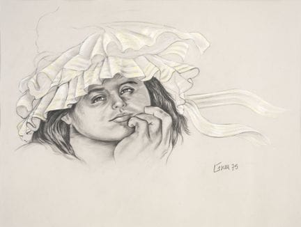 恩里克·格劳
巴拿马，1920年 — 哥伦比亚，2004年

《无题》，1975年
纸本炭笔与粉彩
