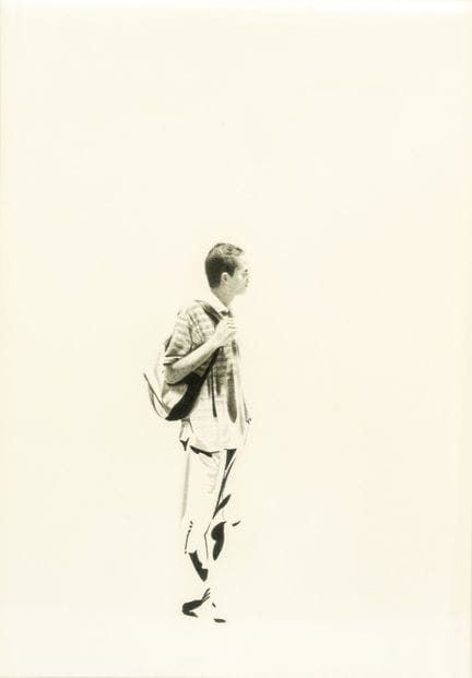 塞萨尔·德尔·瓦莱
哥伦比亚，1985年

《肖像1》，2007年
纸本铅笔素描，置于亚克力盒中
2