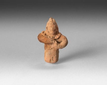 Terrakotta-Statuette, Büste eines Mannes aus Terra