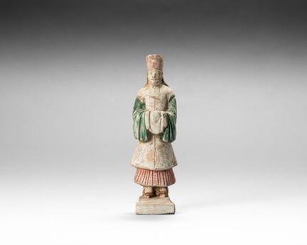 Funeral statuette (mingqi) made of terracotta, pol