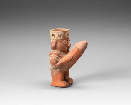 Vase représentant un personnage ithyphallique
Céra