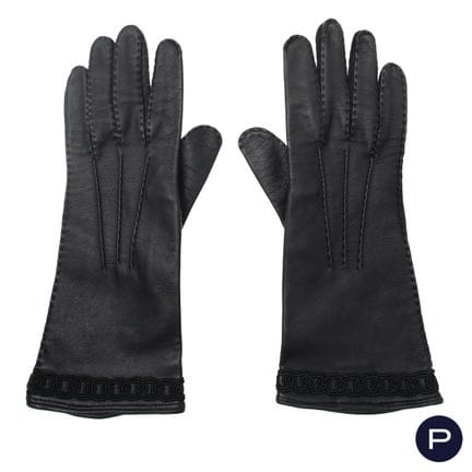 GUCCI  - PAIR OF GLOVES
LEATHER
BLACK
EXCELLENT CO