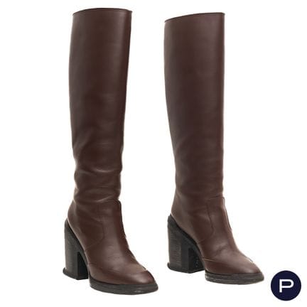 HERMÈS - 2010/20'S - PAIRE DE BOTTES
CUIR
CHOCOLAT
