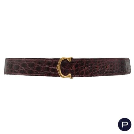 CARTIER MUST  - BELT
EMBOSSED CROCODILE LEATHER, G