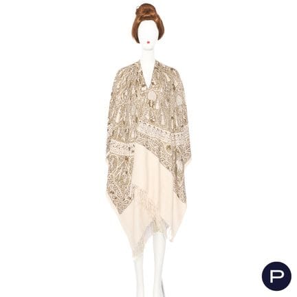 HERMÈS - SHAWL
SILK, CASHMERE
BEIGE, KHAKI
VARIOUS