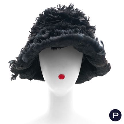 BALENCIAGA - LATE 1950s - HAT
FEATHERS
BLACK
SOME 
