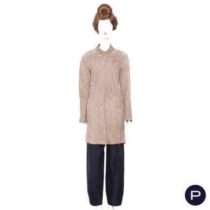 JIL SANDER - 2008 - MANTEAU
PEAU
TAUPE
MOTIF UNI
P