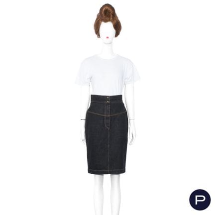 ALAÏA - CIRCA 1982 - GONNA
DENIM, COTONE
BLU MARIN