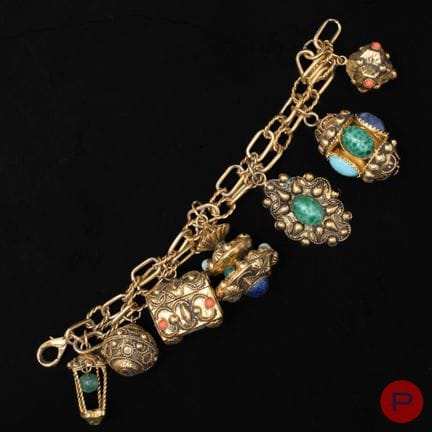 ANONIMO - BRACCIALETTO
METALLO DORATO, RESINA, PER