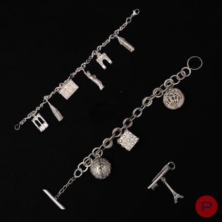 ANONIMO - BRACCIALETTI, SPILLA
METALLO ARGENTATO, 