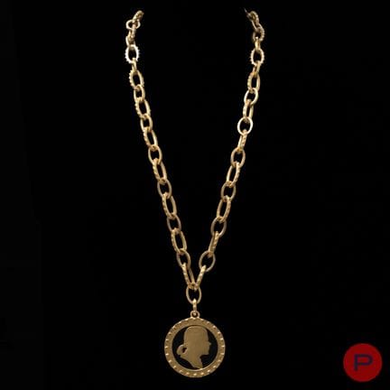 KARL LAGERFELD - ANNI '80 - COLLANA
METALLO DORATO