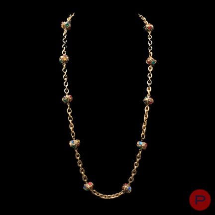 NELLO STILE DI GRIPOIX - COLLANA
METALLO DORATO, P