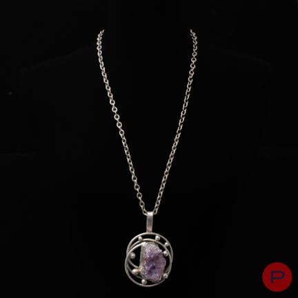 BRDR. BJERRING- SAUTOIR
ARGENT, AMÉTHYSTE
SIGNÉ(E)