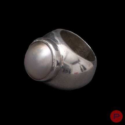 ANONIMO - ANELLO
ARGENTO, PERLA GRIGIA
PESO LORDO: