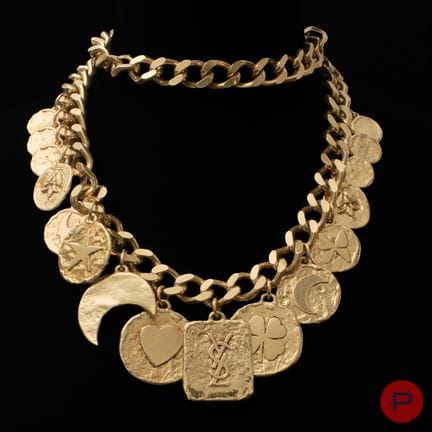 YVES SAINT LAURENT - ANNI '80 - CINTURA A CIONDOLO