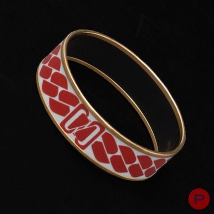 HERMÈS - BRACCIALE
METALLO DORATO, SMALTO
MOTIVO G