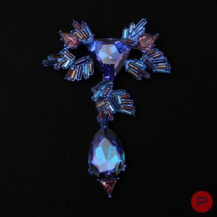 CHRISTIAN LACROIX - ANNI 2000 - SPILLA
METALLO, ST