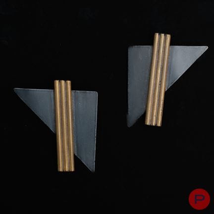 TRAVAIL D'ARTISTE- PAIRE DE BOUCLES D'OREILLES
MÉT