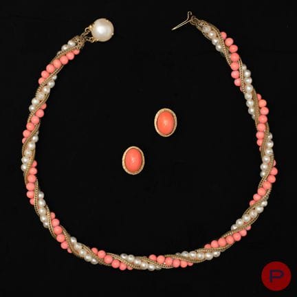 CARVEN, ANONIMO - ANNI '80/'90 - COLLANA, COPPIA D
