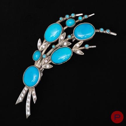 ANONIMO - SPILLA
METALLO ARGENTATO, RESINA
LIEVI T