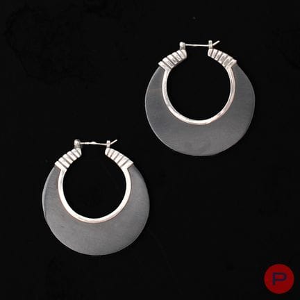 ANONYME- PAIRE DE BOUCLES D'OREILLES
ARGENT (925/1
