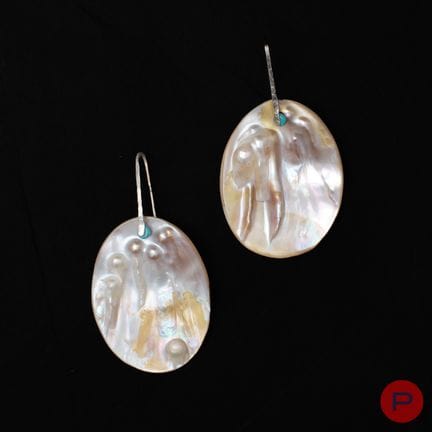 ANONYME- PAIRE DE BOUCLES D'OREILLES
ARGENT (925/1