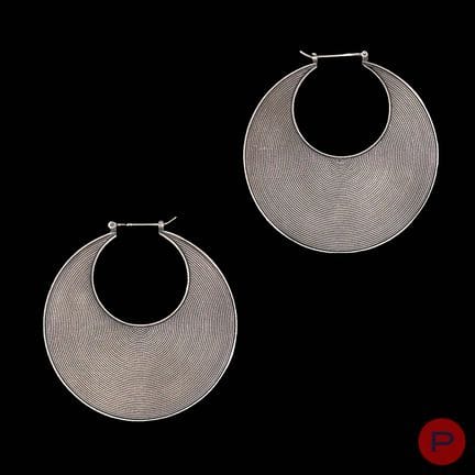 ANONYME- PAIRE DE BOUCLES D'OREILLES
ARGENT (925/1