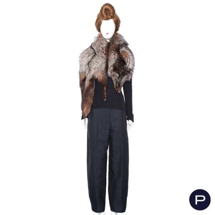 YVES SAINT LAURENT FUR - LATE 1990s - STOLE
SILVER
