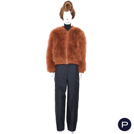 SPRUNG - 2010s - BOMBER
GOATSKIN, RIBBED
RED, BROW