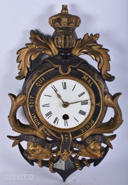 EINE AUSSERGEWÖHNLICHE VIKTORIANISCHE UHR AUS KALT