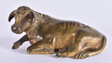 UNA FIGURA DE BRONCE DEL SIGLO XIX, DE EXCEPCIONAL