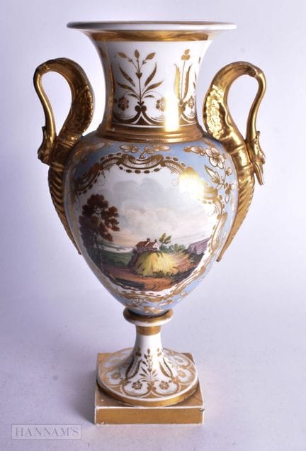 Vase de Worcester, probablement de Chamberlain, dé
