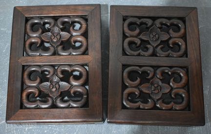 PAIRE DE TABOURETS CHINOIS DU XVIIIe/XIXe SIÈCLE E