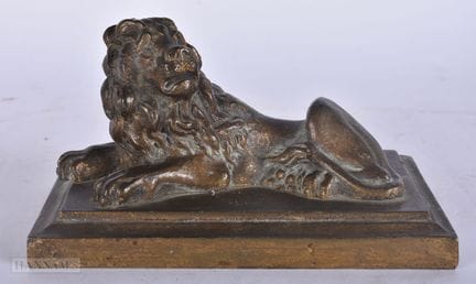 A LOVELY REGENCY COUNTRY HOUSE BRONZE FIGURE OF A 