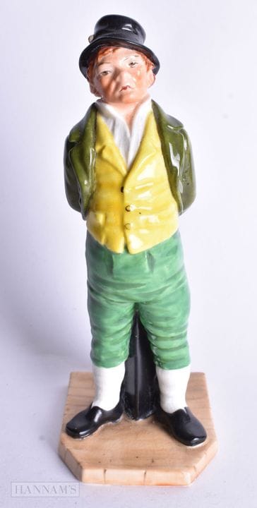Figur „Paddy“ von Royal Worcester, farbig modellie