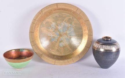 DOS ELEGANTES CUENOS DE CERÁMICA DE TALLER, junto 