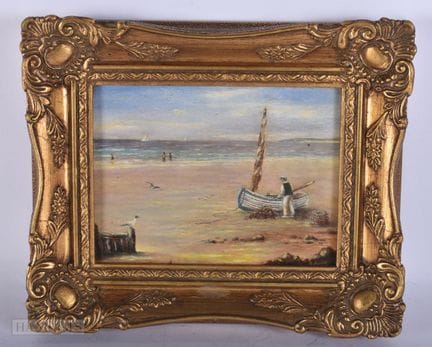 Bryan Grenville Scott (geb. 1927) Öl auf Holz, „Eb