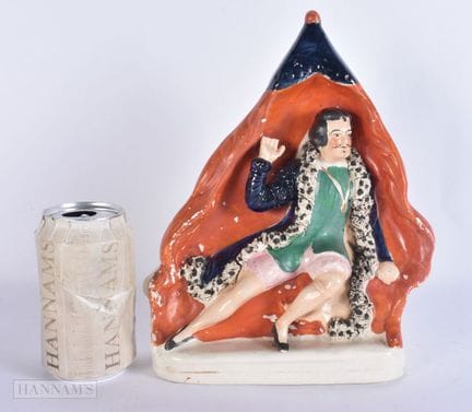 Una figura victoriana de Staffordshire de David Ga