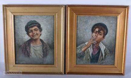 Escuela italiana (principios del siglo XX). Par de