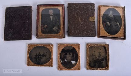 VERSCHIEDENE ANTIKE DAGUERREOTYPEN. (Anzahl)