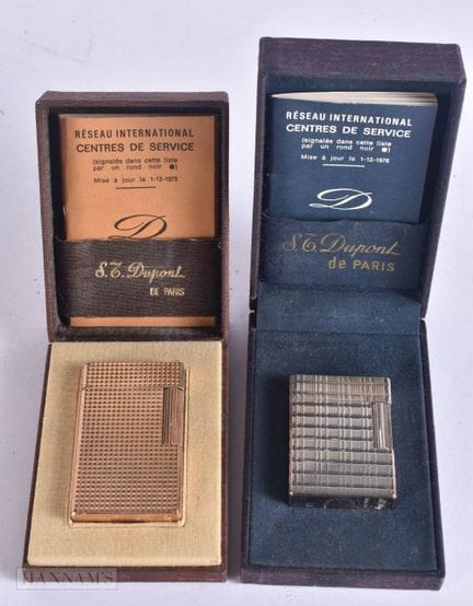DOS ENCENDEDORES ST DUPONT EN SU CAJA. (2)