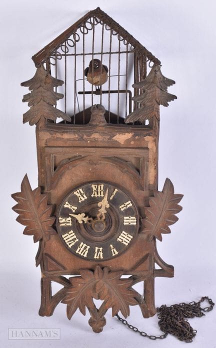 Un RARO RELOJ DE CUCO DE LA SELVA NEGRA BAVARESA d