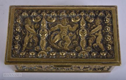 EINE ANTIKE BRONZEDOSE IM RENAISSANCE-STIL von Rau
